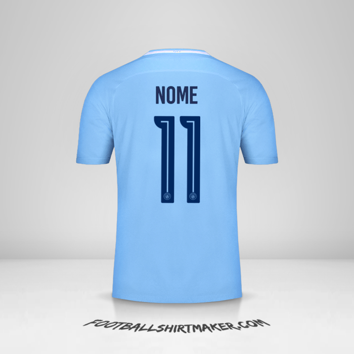 Camisola Manchester City Cup 2017/18 -  nome - 11