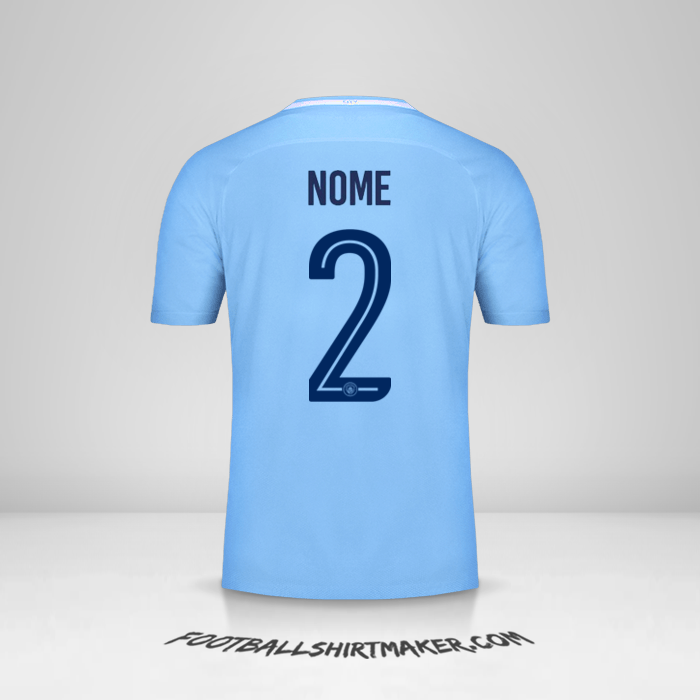 Camisa Manchester City Cup 2017/18 -  nome - 2