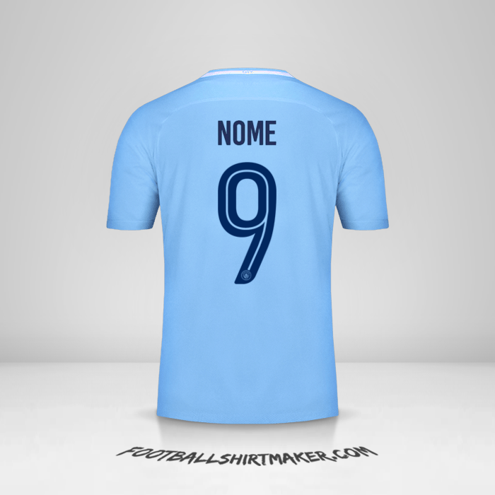 Camisa Manchester City Cup 2017/18 -  nome - 9