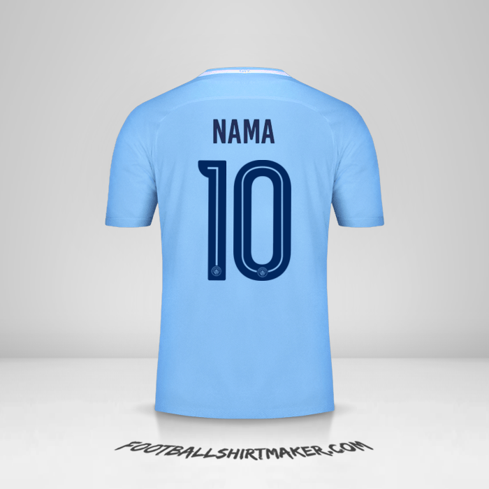 Jersey Manchester City Cup 2017/18 -  nama - 10