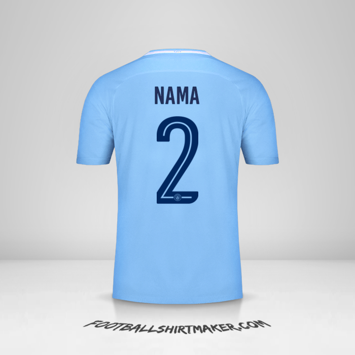 Jersey Manchester City Cup 2017/18 -  nama - 2