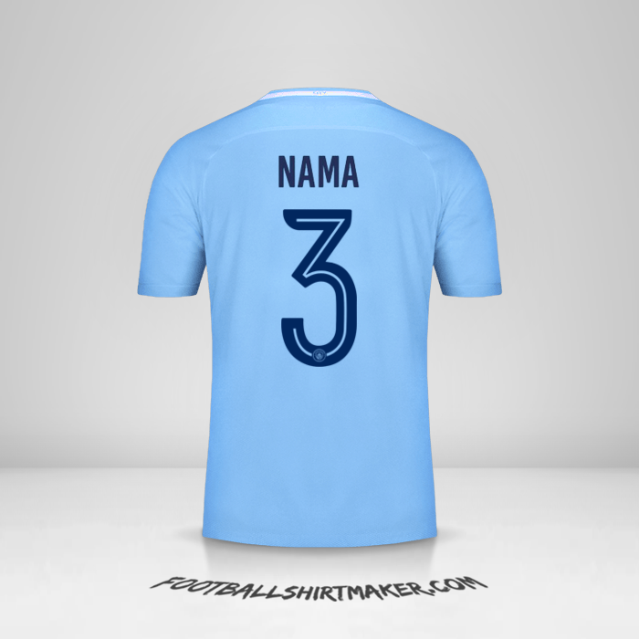 Jersey Manchester City Cup 2017/18 -  nama - 3