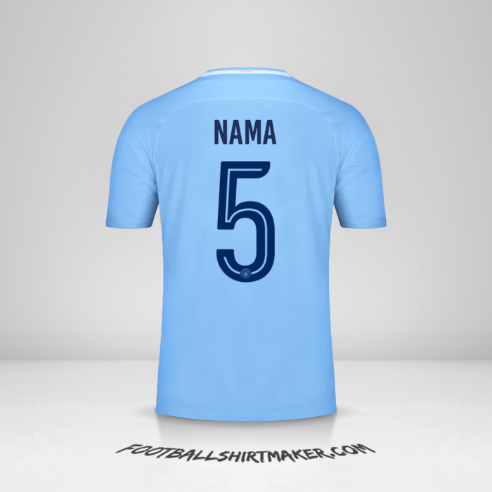 Jersey Manchester City Cup 2017/18 -  nama - 5
