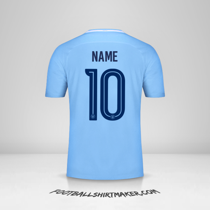 Shirt Manchester City Cup 2017/18 -  name - 10