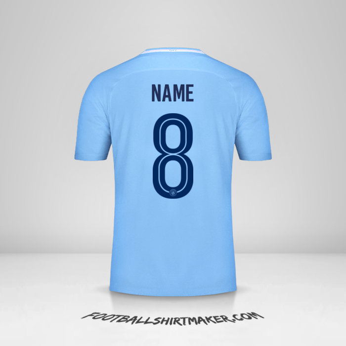 Trikot Manchester City Cup 2017/18 -  name - 8