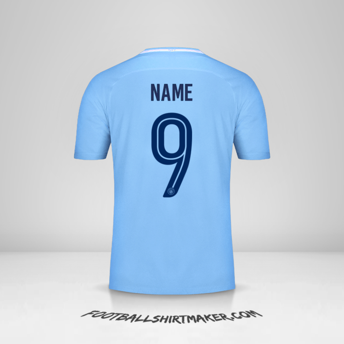 Jersey Manchester City Cup 2017/18 -  name - 9