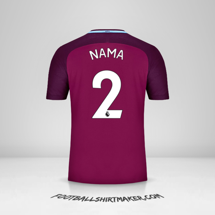 Jersey Manchester City 2017/18 Alternatif -  nama - 2
