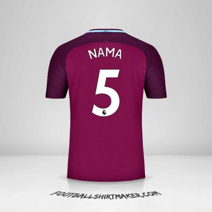 Jersey Manchester City 2017/18 Alternatif -  nama - 5