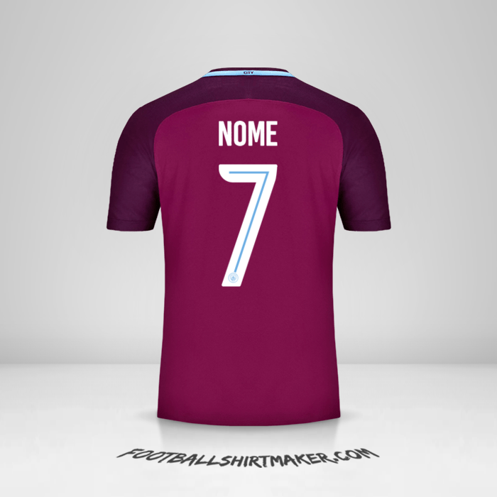 Camisa Manchester City Cup 2017/18 Alternativa -  nome - 7