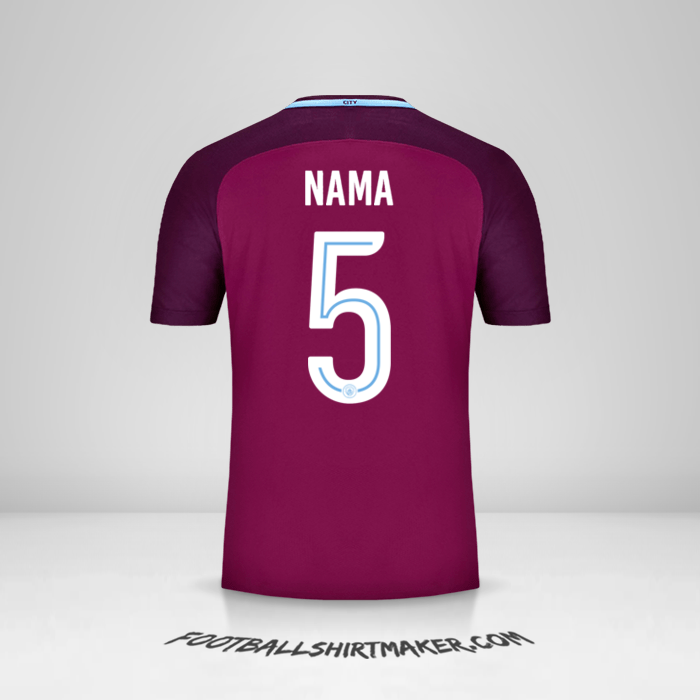 Jersey Manchester City Cup 2017/18 Alternatif -  nama - 5