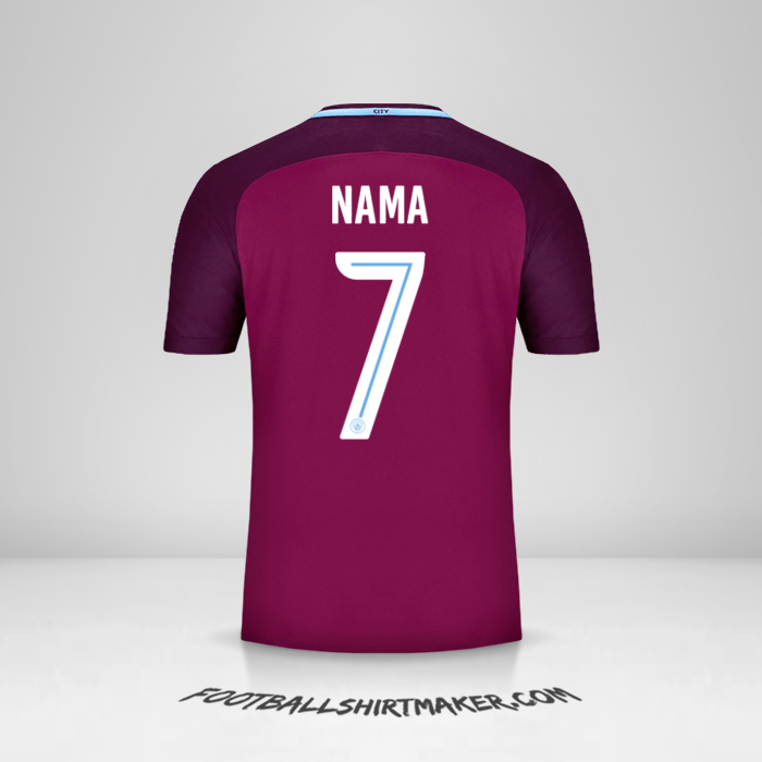 Jersey Manchester City Cup 2017/18 Alternatif -  nama - 7