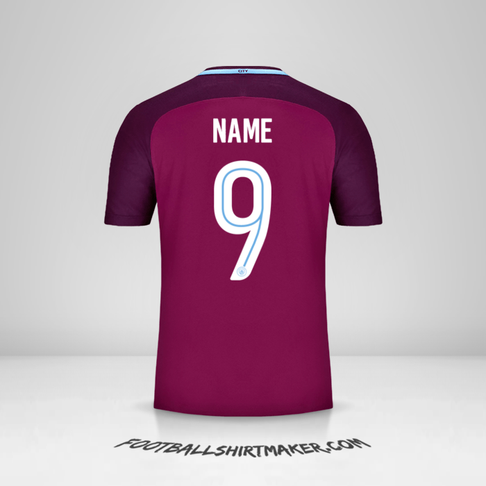 Shirt Manchester City Cup 2017/18 Away -  name - 9