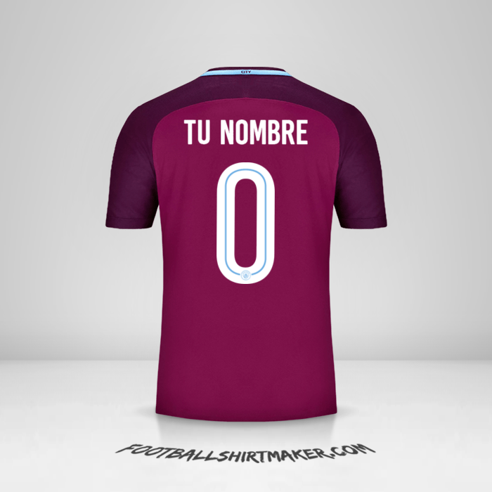 Jersey Manchester City Cup 2017/18 II -  tu nombre - 0