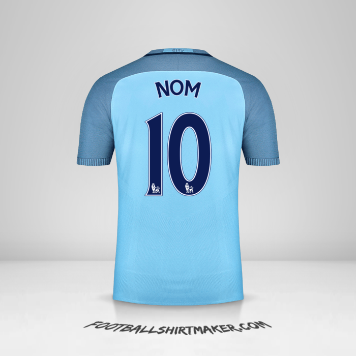 Maillot Manchester City 2016/17 -  nom - 10