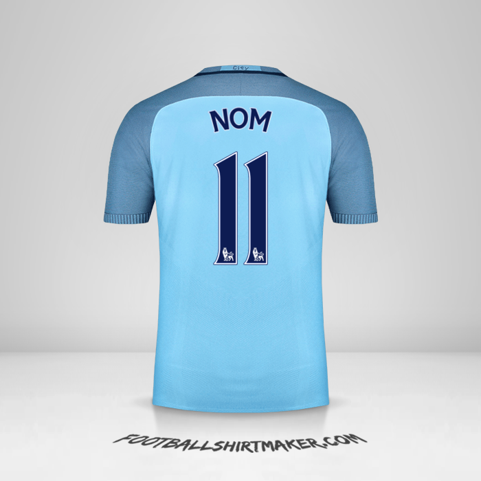 Maillot Manchester City 2016/17 -  nom - 11