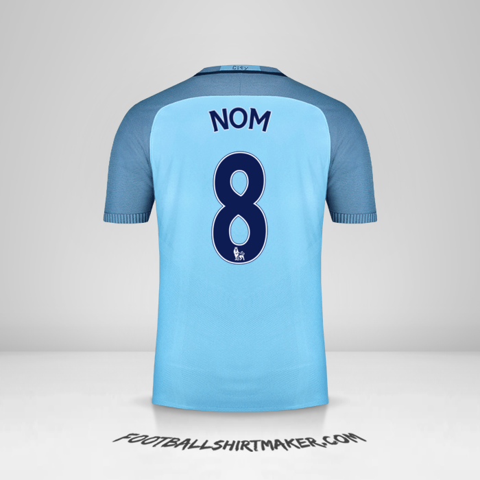 Maillot Manchester City 2016/17 -  nom - 8