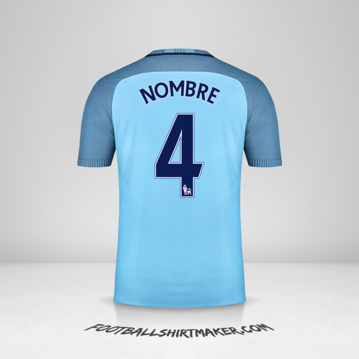 Jersey Manchester City 2016/17 -  nombre - 4