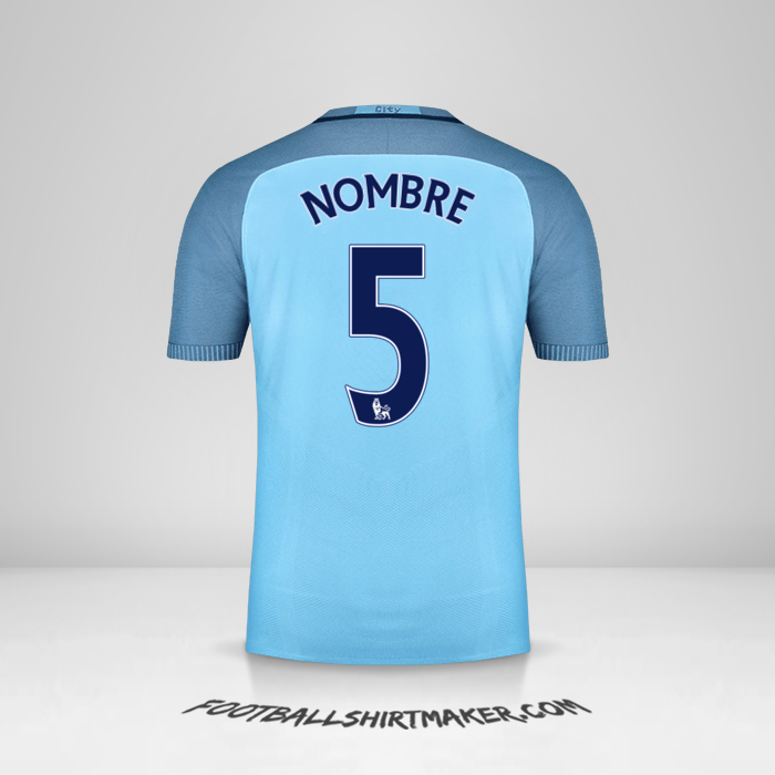 Jersey Manchester City 2016/17 -  nombre - 5