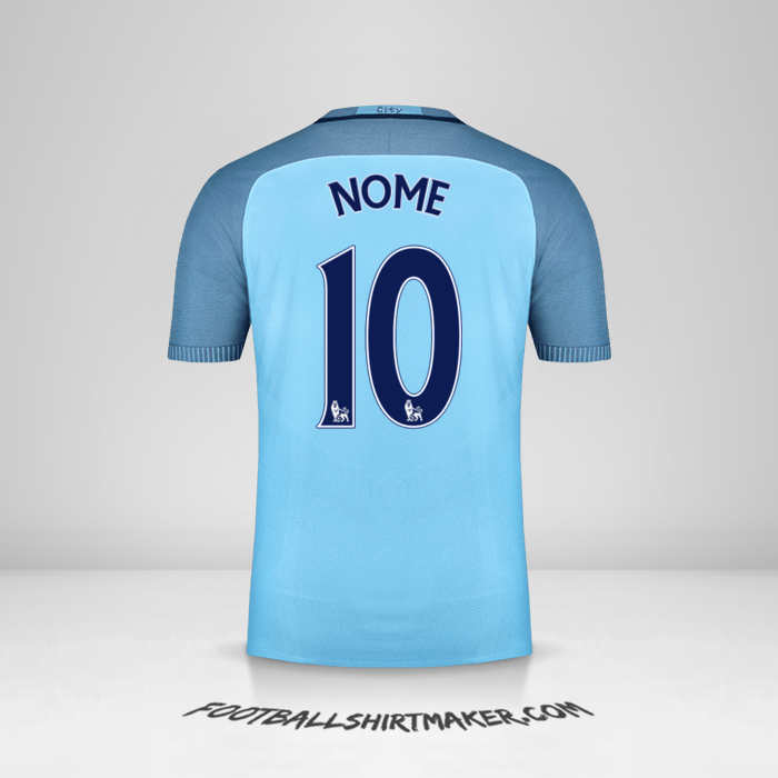 Maglia Manchester City 2016/17 -  nome - 10