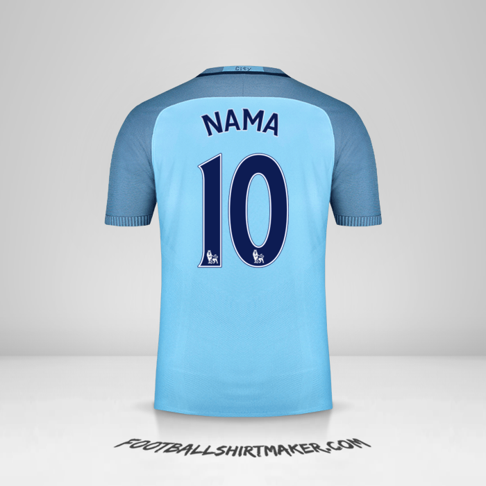 Jersey Manchester City 2016/17 -  nama - 10