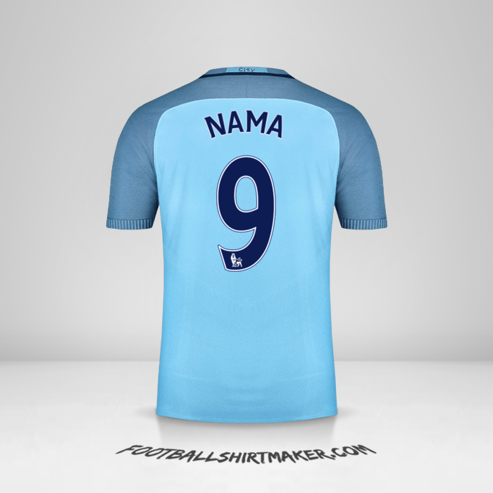 Jersey Manchester City 2016/17 -  nama - 9