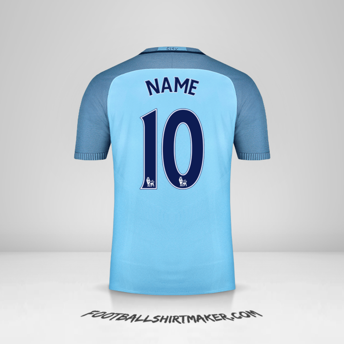 Jersey Manchester City 2016/17 -  name - 10