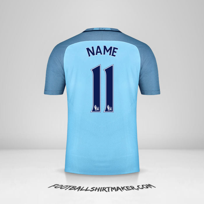Jersey Manchester City 2016/17 -  name - 11