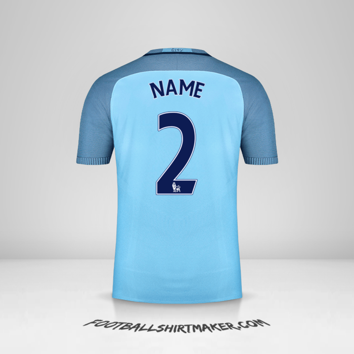 Shirt Manchester City 2016/17 -  name - 2