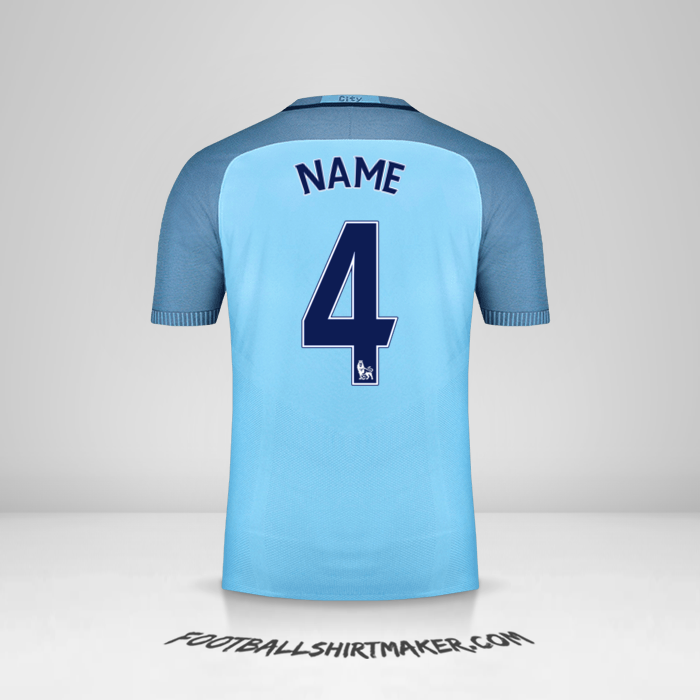 Jersey Manchester City 2016/17 -  name - 4
