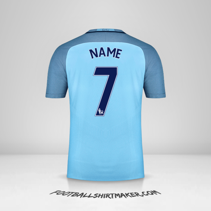 Trikot Manchester City 2016/17 -  name - 7