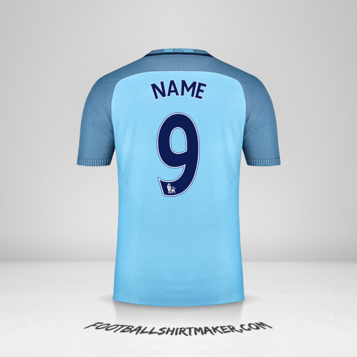Jersey Manchester City 2016/17 -  name - 9