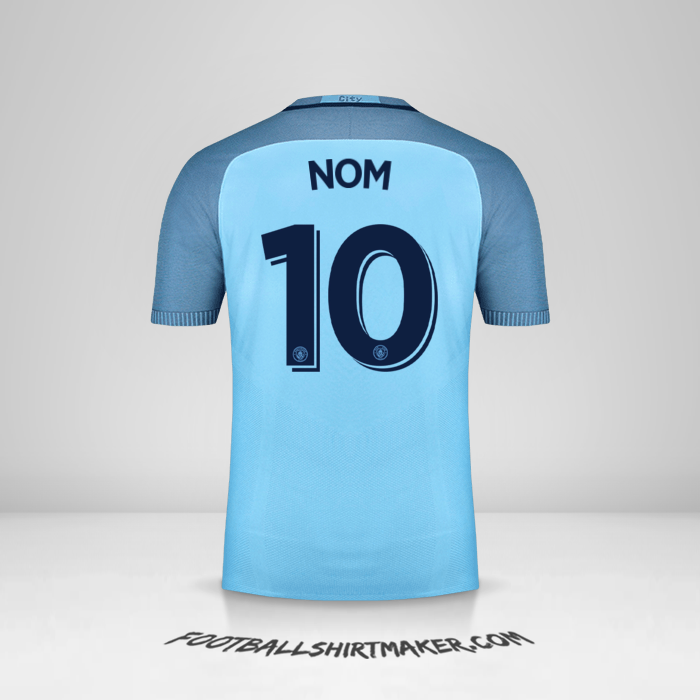Maillot Manchester City Cup 2016/17 -  nom - 10