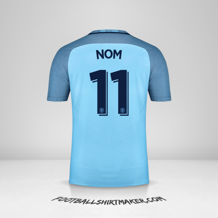 Maillot Manchester City Cup 2016/17 -  nom - 11