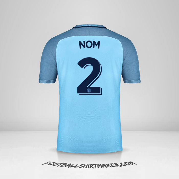Maillot Manchester City Cup 2016/17 -  nom - 2