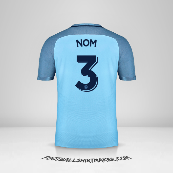 Maillot Manchester City Cup 2016/17 -  nom - 3