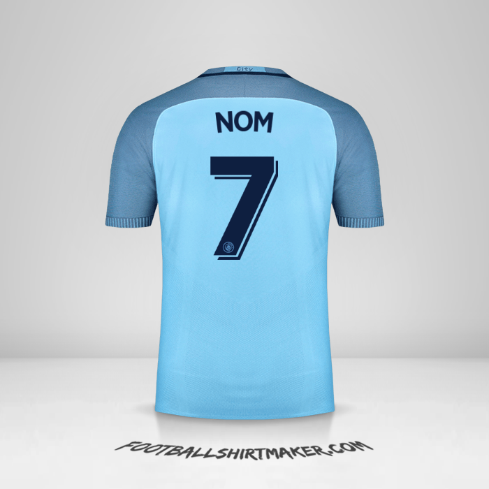 Maillot Manchester City Cup 2016/17 -  nom - 7