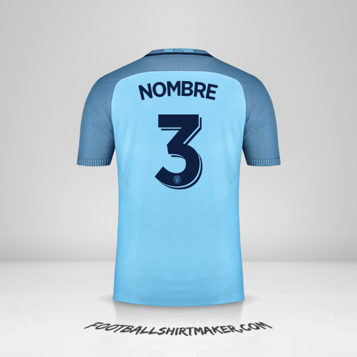 Camiseta Manchester City Cup 2016/17 -  nombre - 3