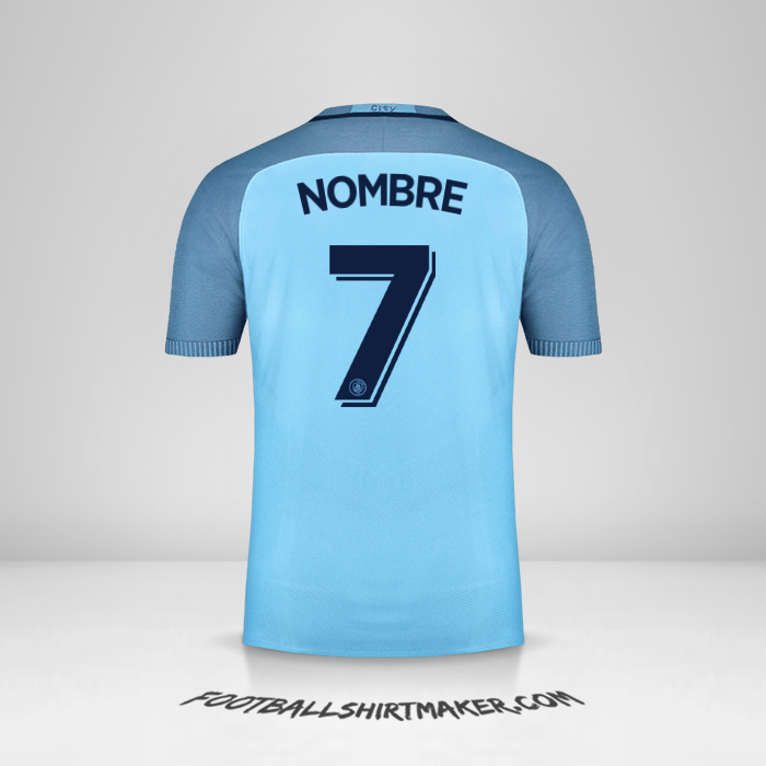 Jersey Manchester City Cup 2016/17 -  nombre - 7