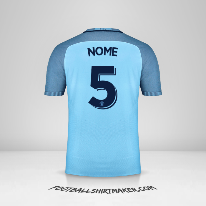 Camisola Manchester City Cup 2016/17 -  nome - 5