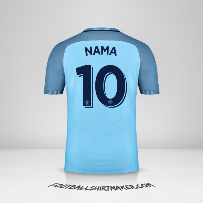 Jersey Manchester City Cup 2016/17 -  nama - 10