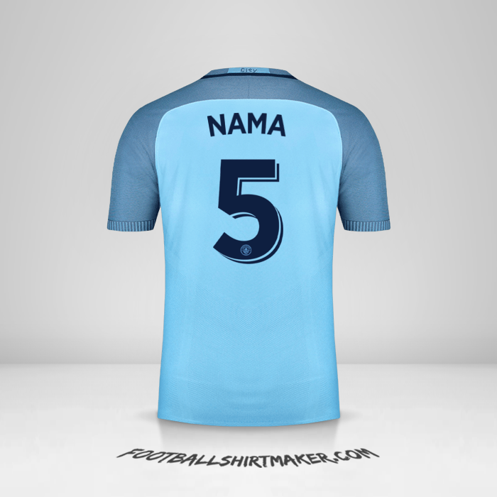 Jersey Manchester City Cup 2016/17 -  nama - 5