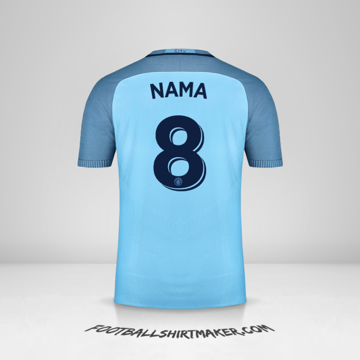Jersey Manchester City Cup 2016/17 -  nama - 8
