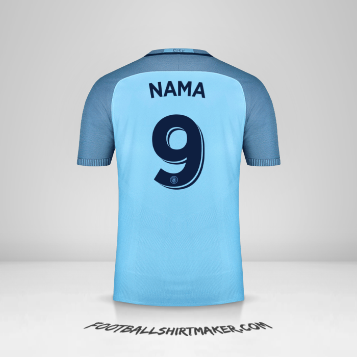 Jersey Manchester City Cup 2016/17 -  nama - 9