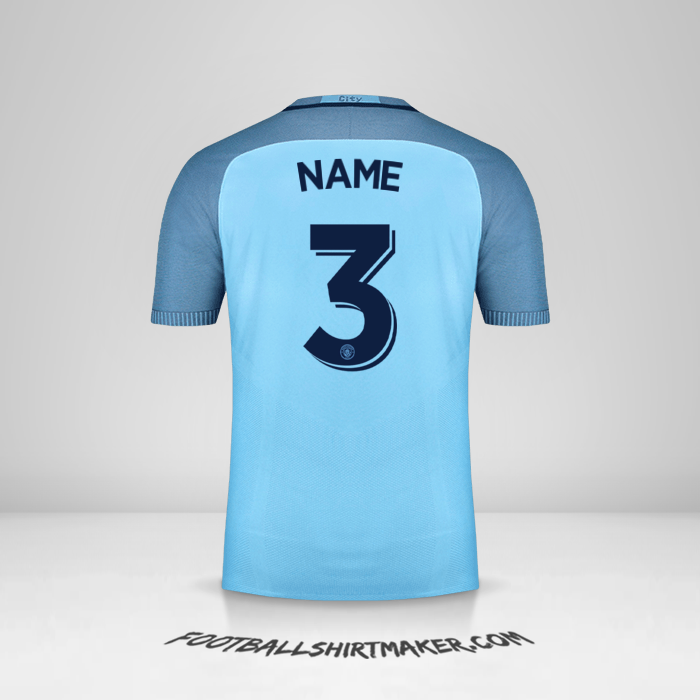 Jersey Manchester City Cup 2016/17 -  name - 3