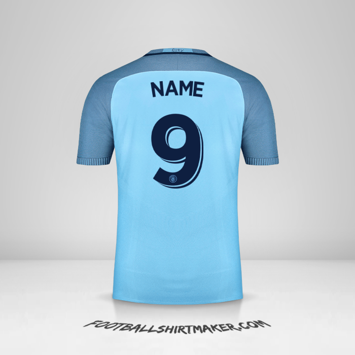 Jersey Manchester City Cup 2016/17 -  name - 9