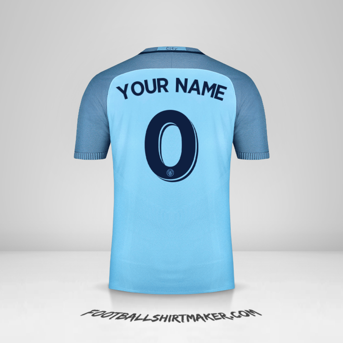 Jersey Manchester City Cup 2016/17 -  your name - 0