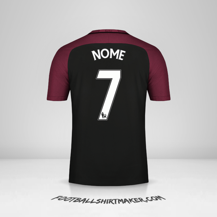 Maglia Manchester City 2016/17 Seconda -  nome - 7