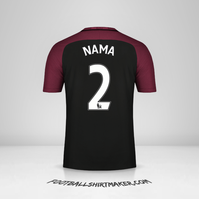Jersey Manchester City 2016/17 Alternatif -  nama - 2