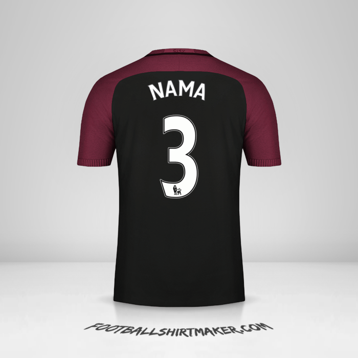 Jersey Manchester City 2016/17 Alternatif -  nama - 3