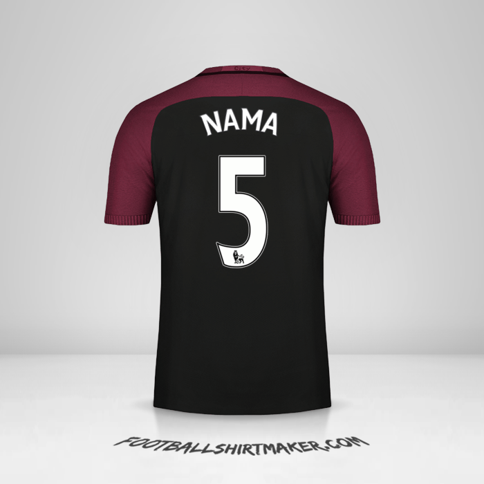 Jersey Manchester City 2016/17 Alternatif -  nama - 5